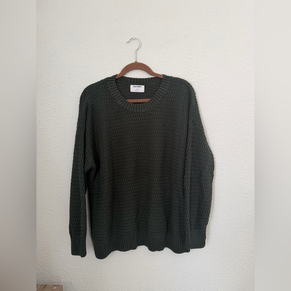 Old Navy Knit Oversized Emerald Green Tunic Sweater | Extra Large